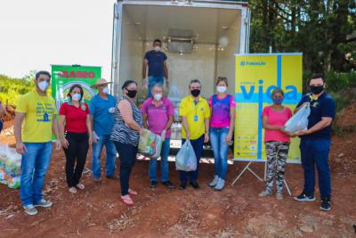Ceagro e FundaÃ§Ã£o Banco do Brasil doam mais de 15 toneladas de alimentos em Laranjeiras do Sul 